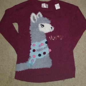Brand New w/tag Girls Justice Sweater size 18